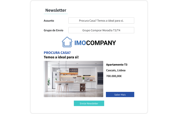 Como criar newsletters no X-IMO CRM? 0