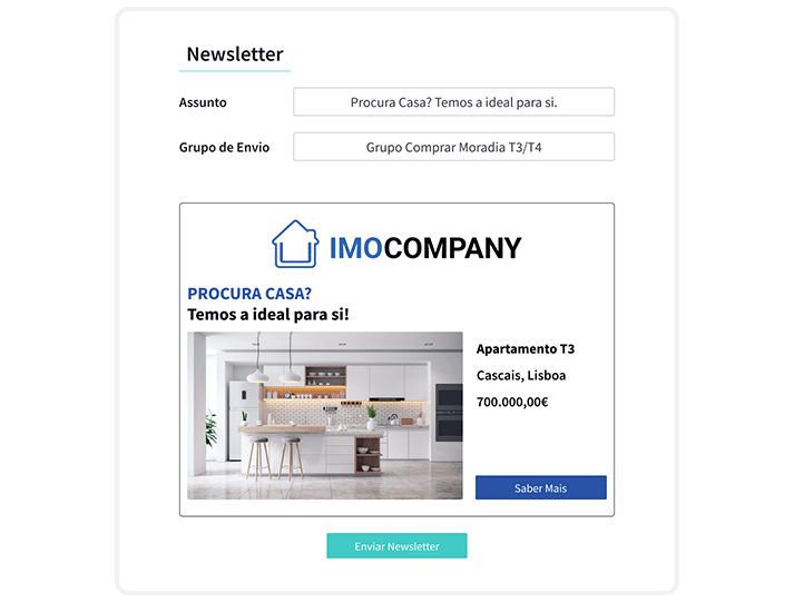 Como criar newsletters no X-IMO CRM? 1