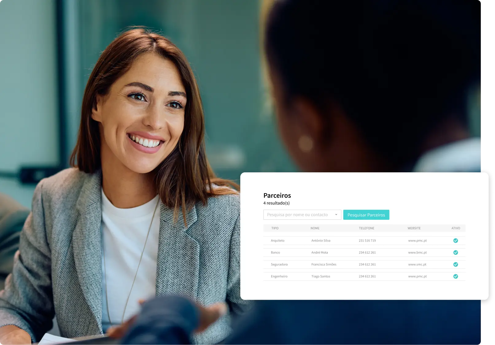 É possível fazer gestão de parcerias e entidades no X-IMO CRM? 0