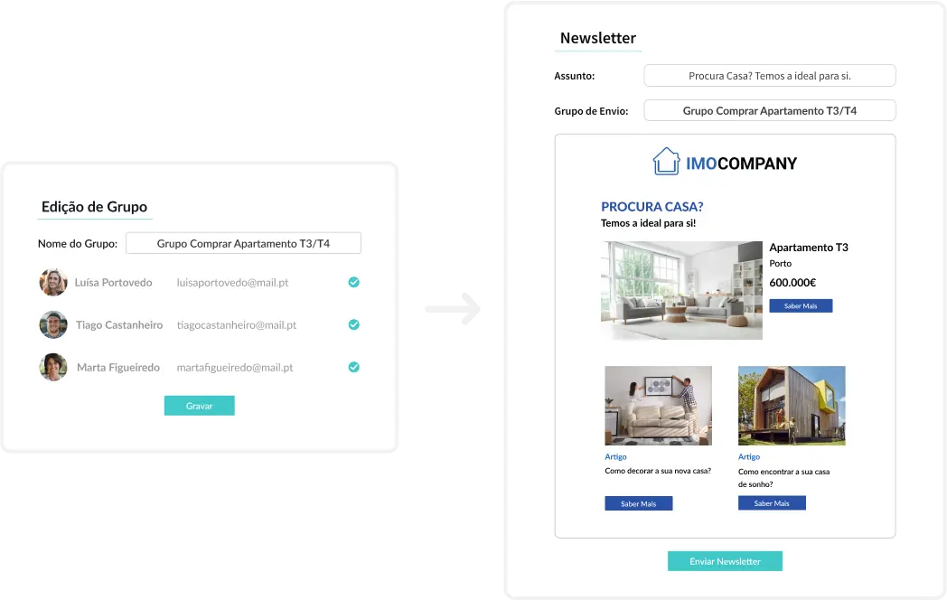 É possível criar campanhas de email marketing no X-IMO CRM? 0