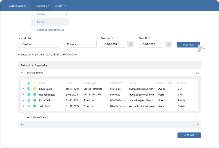 Para que servem os relatórios automáticos do X-IMO CRM? 0