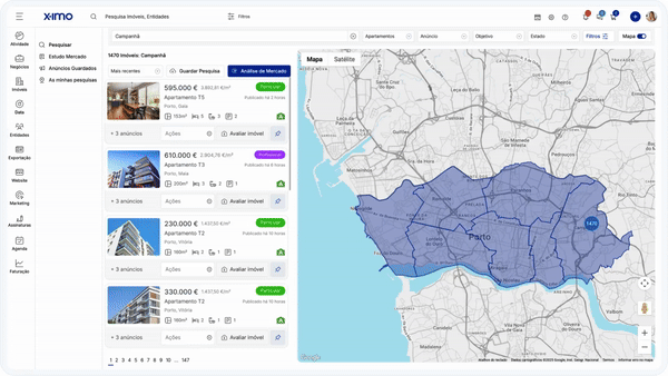 Como aceder a imóveis e dados do mercado com DATA imobiliário do X-IMO? 0