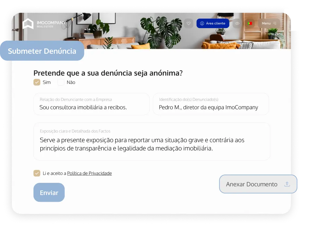 Site imobiliário