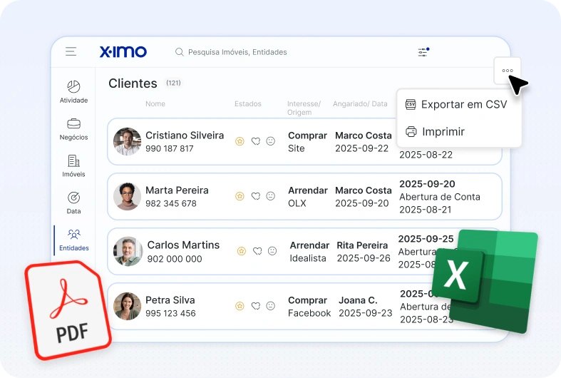 No software imobiliário X-IMO, os dados são sempre seus 0
