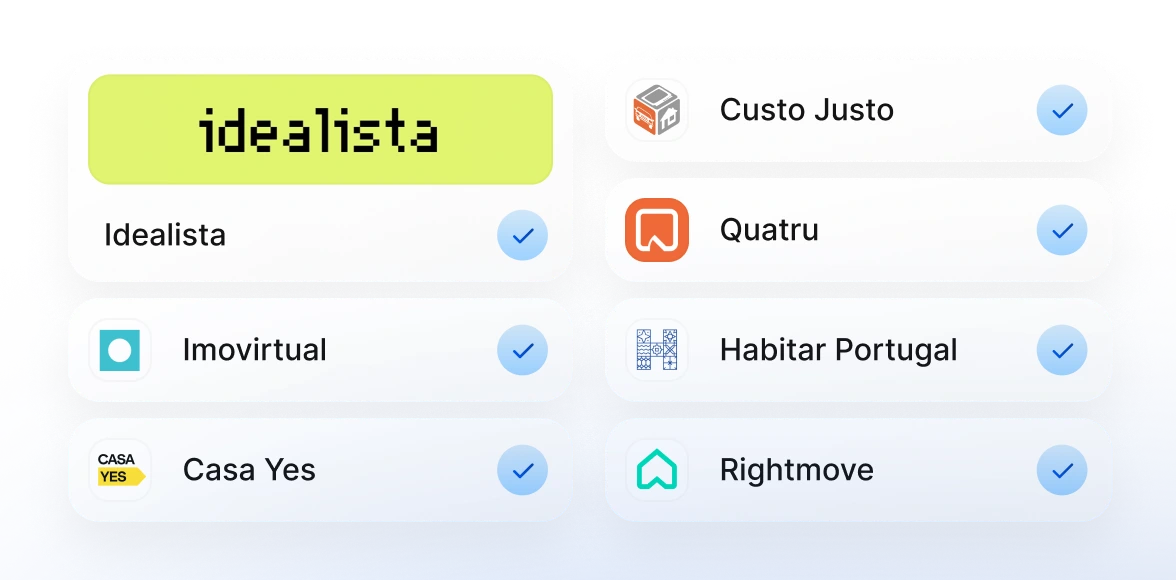 Selecione os Portais Imobiliários
